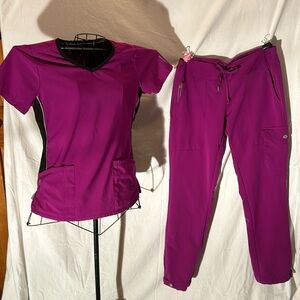 Healing Hands Scrub Set, Top XS, Bottom S